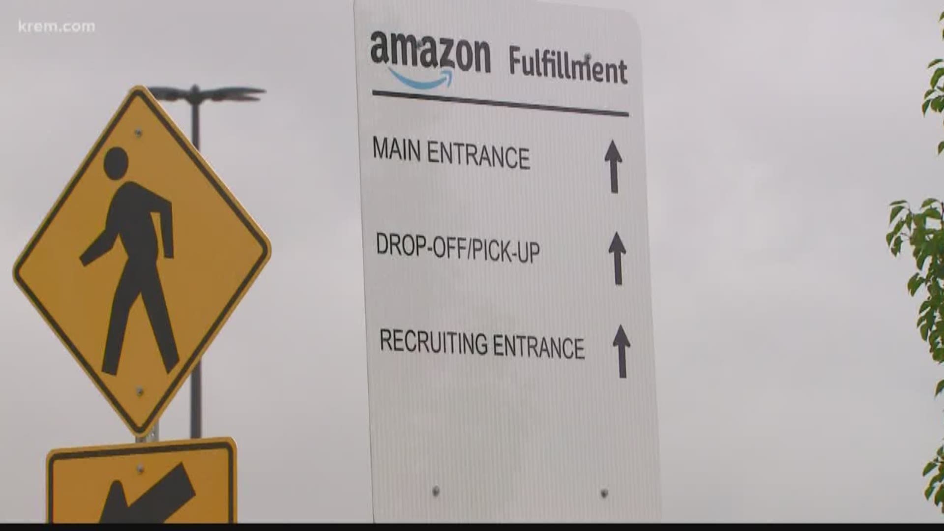 KREM's Amanda Roley spoke with Amazon officials about the opening date of their Spokane fulfillment center.