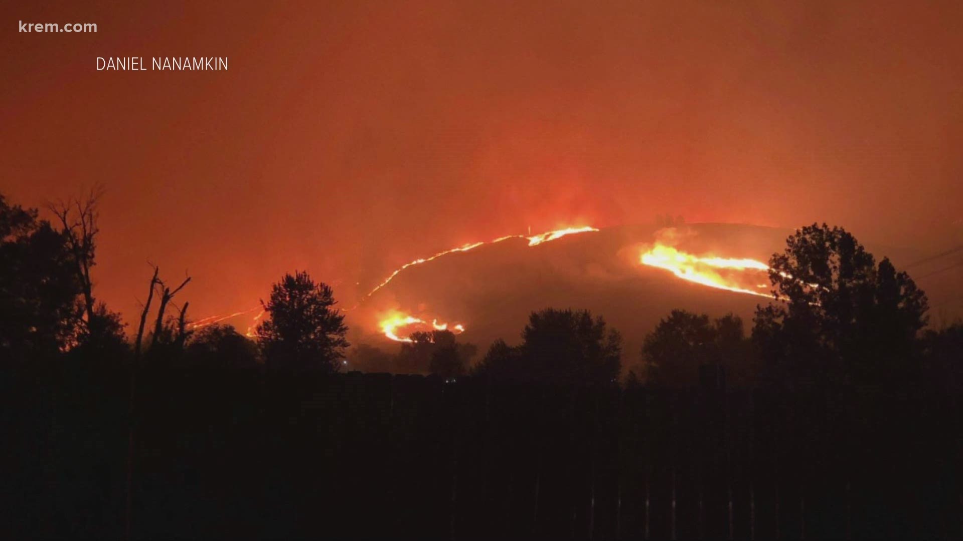 The fires are thought to have been started by lightning, according to Okanagan Emergency Management.