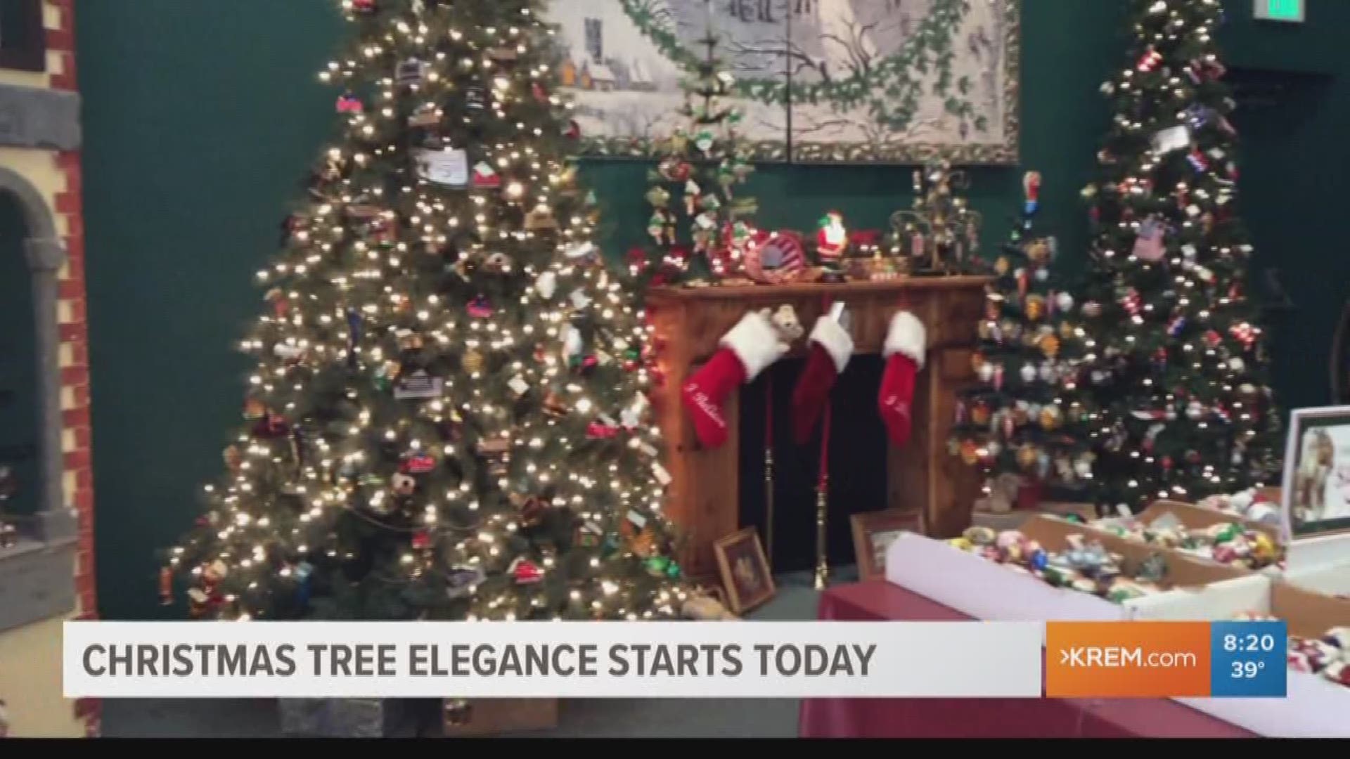 Spokane-based, Old World Christmas decorated three trees in their display for Christmas Tree Elegance. Split between the trees are more than 300 ornaments which will be raffled off in December.