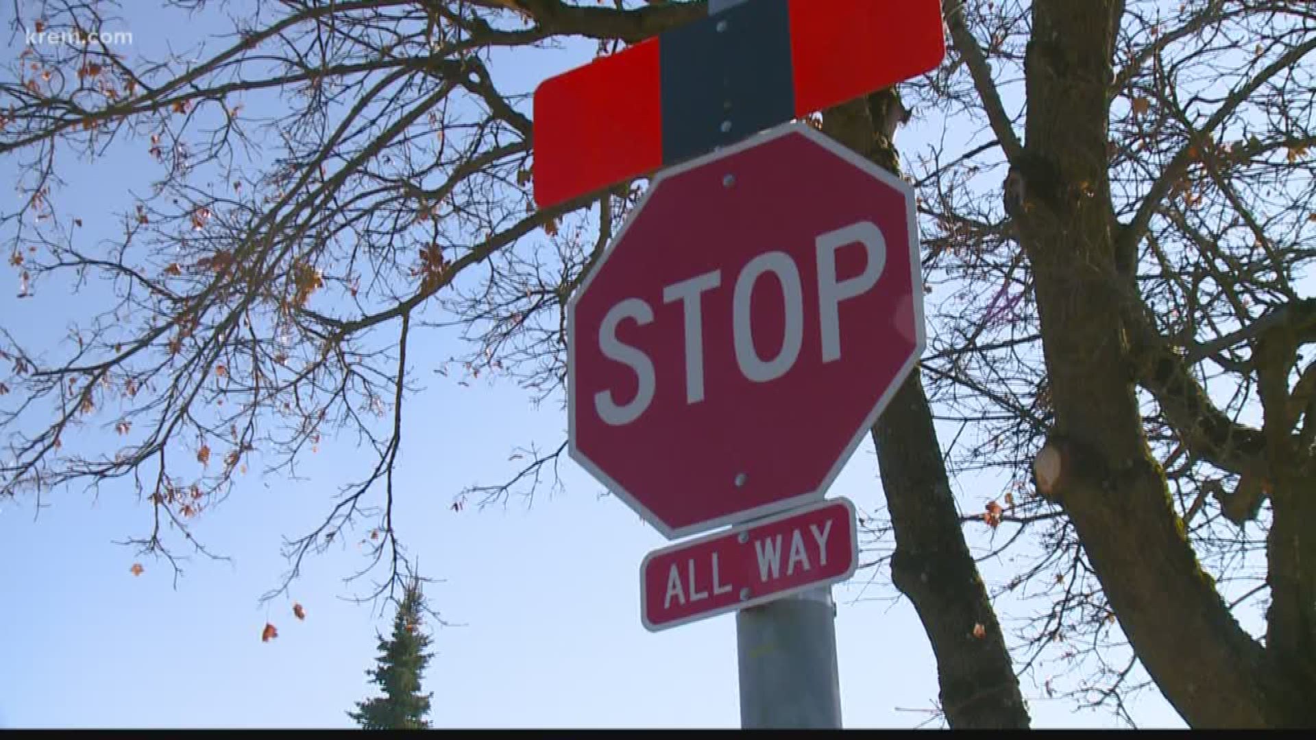 This stop sign is tripping up many people on Spokane's South Hill. The High Drive and Grand Boulevard intersection now requires cars to stop in all directions.