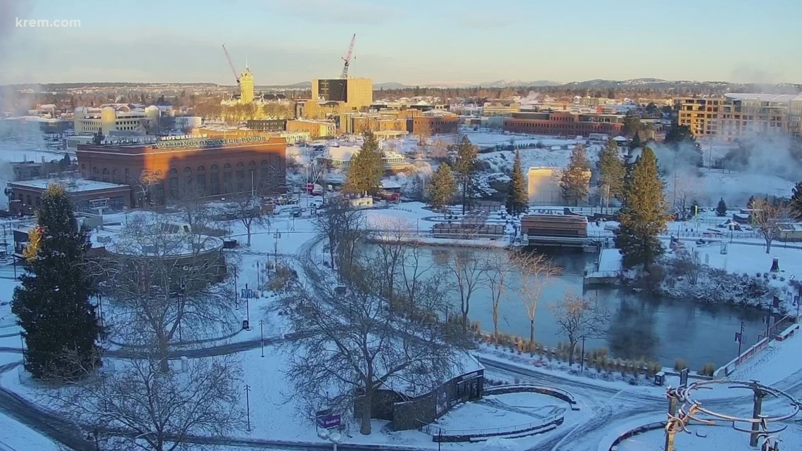 What are the chances of a white Christmas in Spokane for 2021?