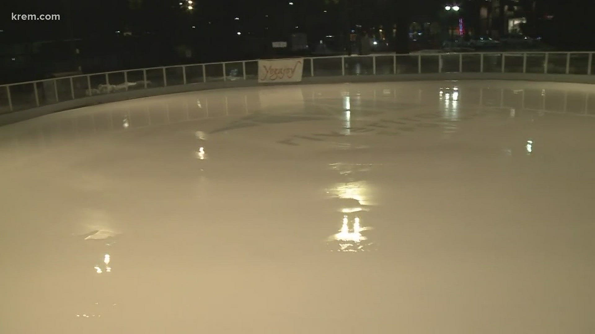 KREM 2's Laura Papetti was at the ice ribbon in Riverfront Park to see how it's going tonight!