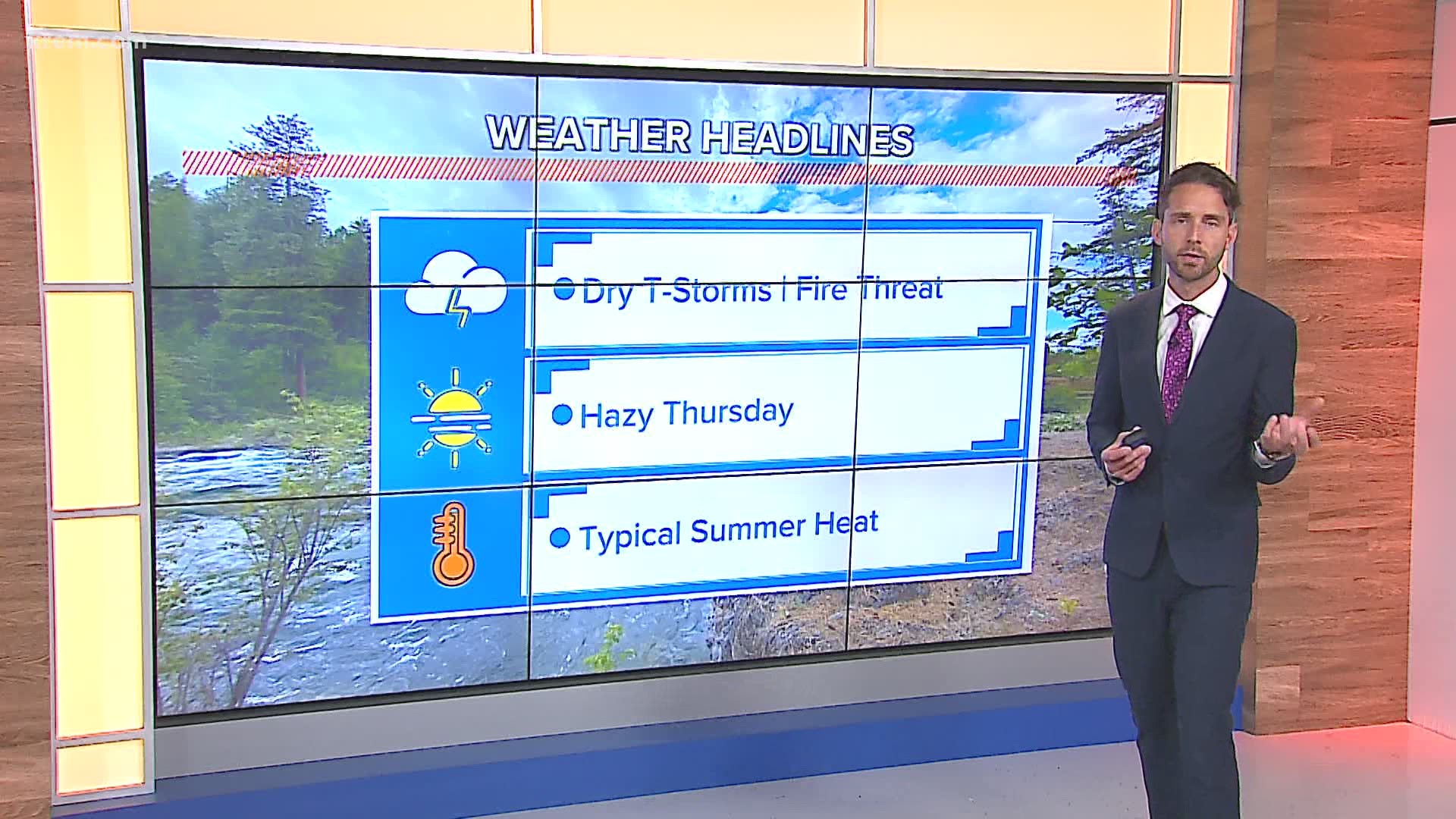 Thunderstorms roll across the Inland Northwest with the first measurable rain fall in July