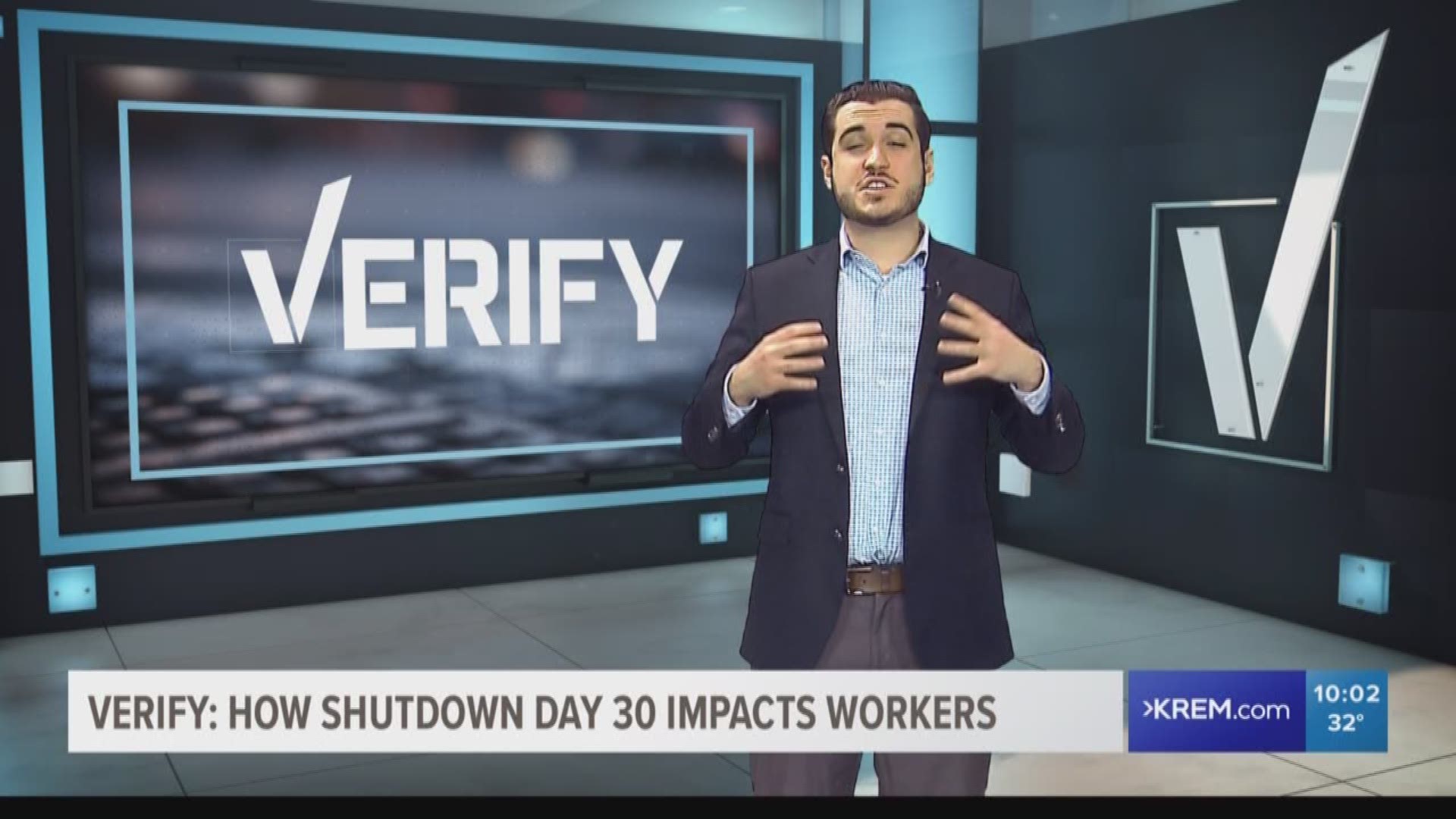 There's a federal law that requires workers who were furloughed for more than 30 must be laid off. In the context of the shutdown, that is not the case.