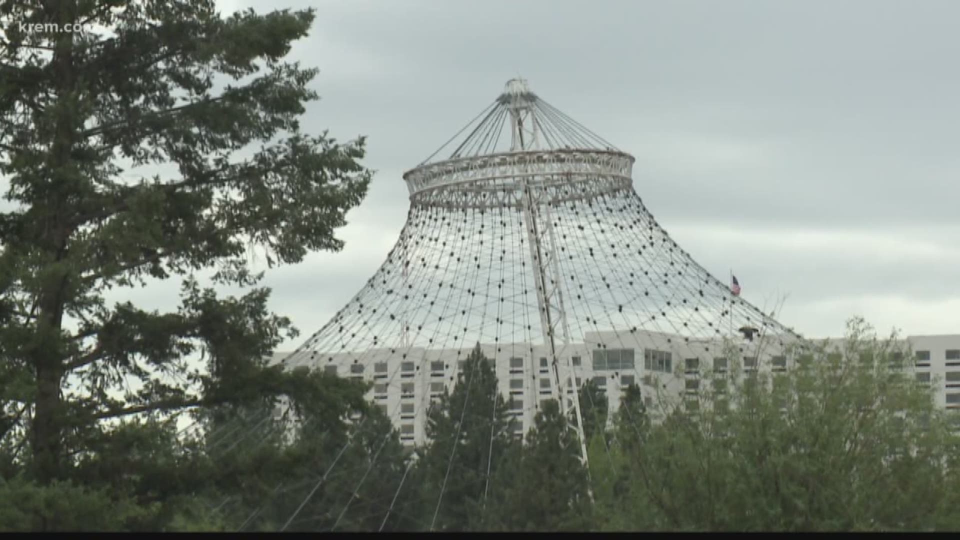 According to Washington Department of Fish and Wildlife, a pair of osprey nested at the top of Spokane's U.S. Pavilion in Riverfront Park.