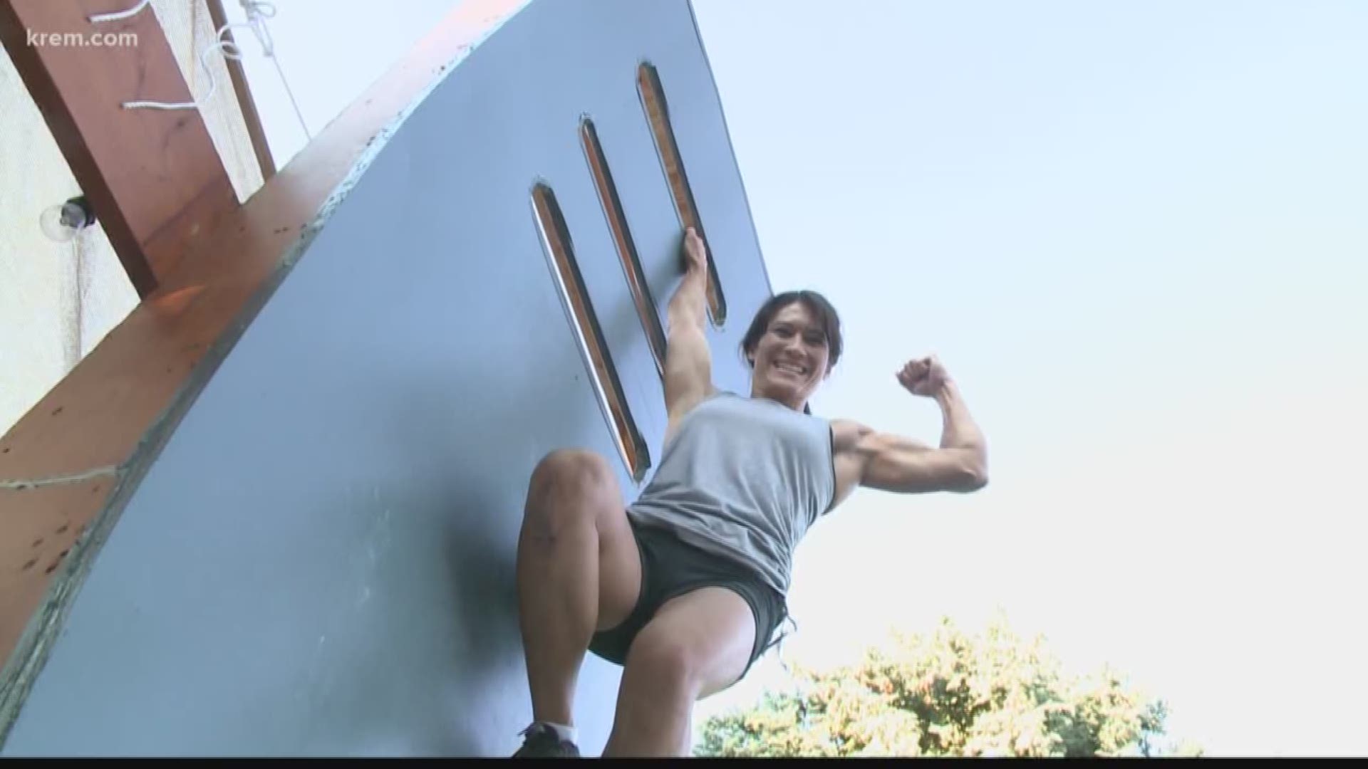 KREM's Brenna Greene spoke with Sandy Zimmerman, a Spokane woman who became the first mother to hit the buzzer on American Ninja Warrior, about her journey to the competition.