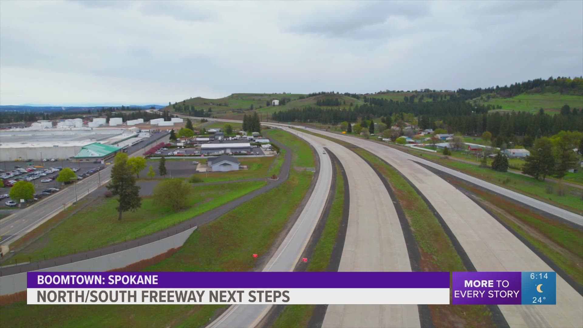 According to WSDOT, the freeway should be ready by 2028. That's the latest estimate at least.