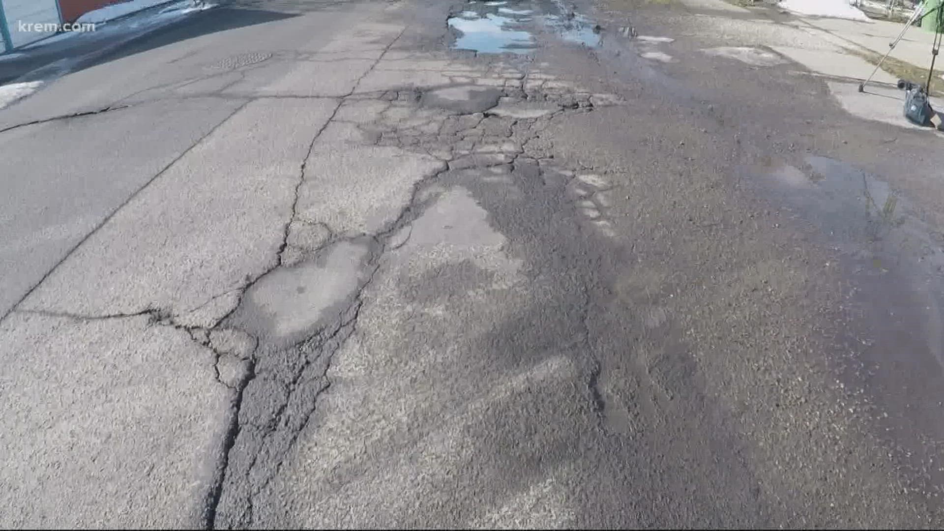 With Spokane’s ongoing freeze-thaw cycle and a booming population putting more wear on the roads, the problem of potholes isn’t going away.