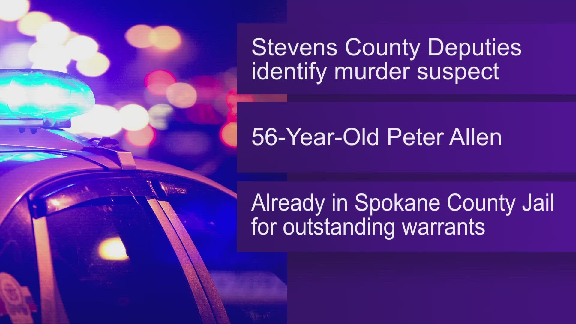 53-year-old Peter A. Allen was arrested on Wednesday after allegedly shooting and killing a man in Stevens County on March 17.