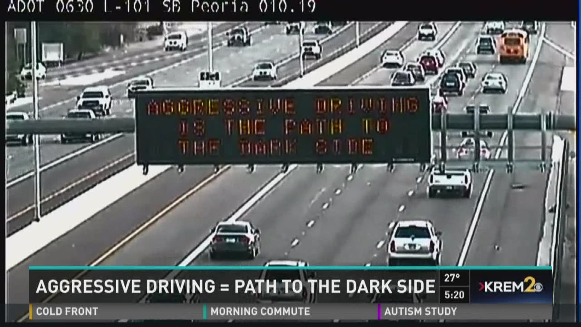 Aggressive driving = path to the dark side