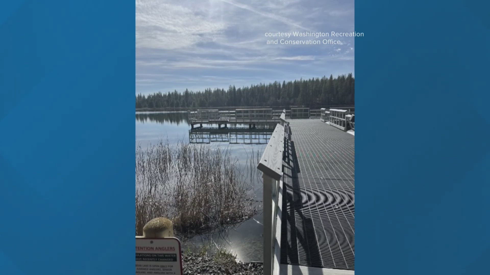 ​Bear Lake Regional Park in Chattaroy, Washington, is reopening on Wednesday, May 14.