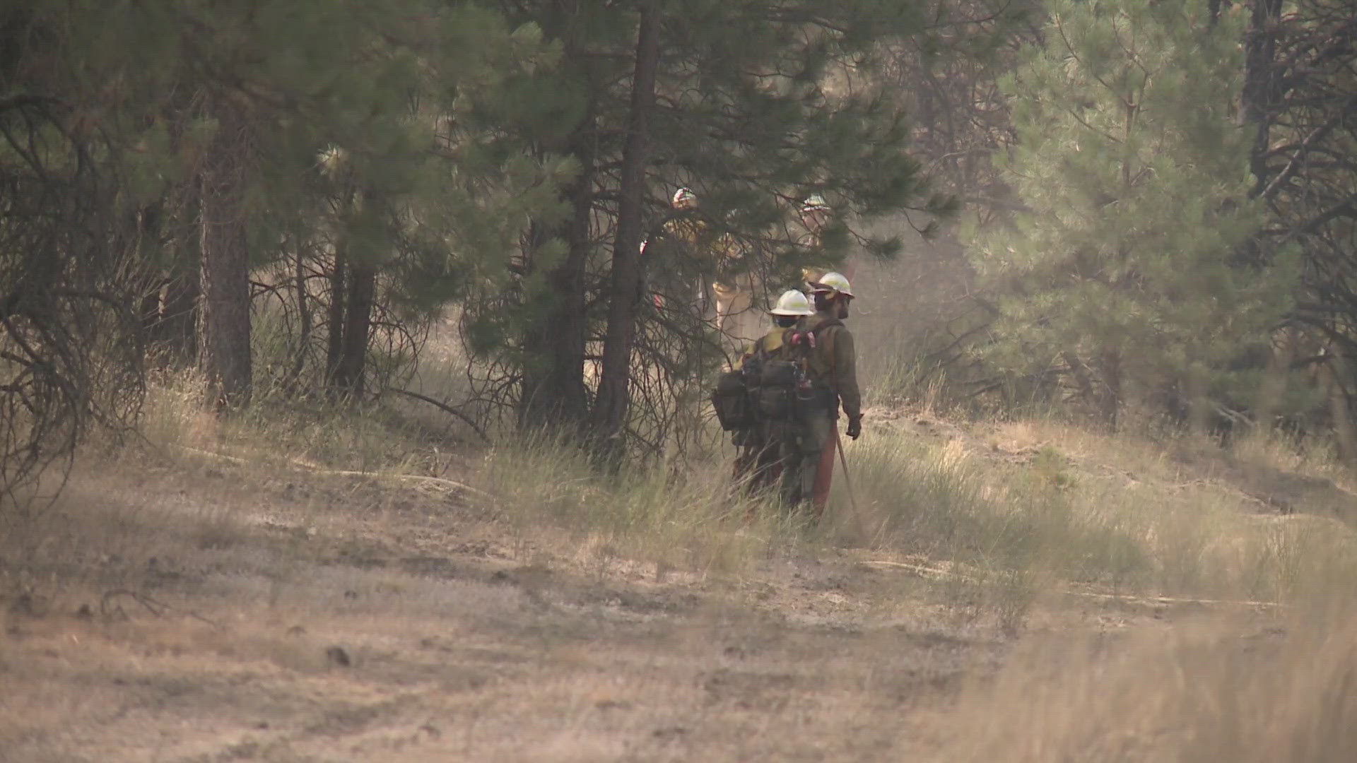 Rain and cooler weather over the weekend helped keep the fire under control over night.