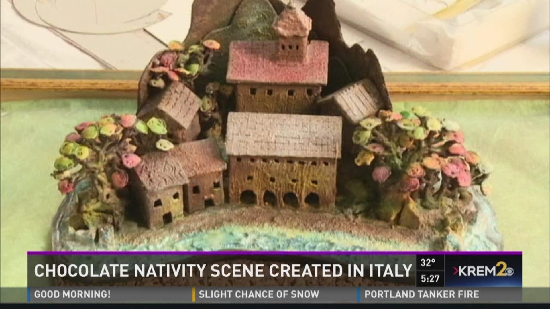 Chocolate Nativity Scene created in Italy | krem.com