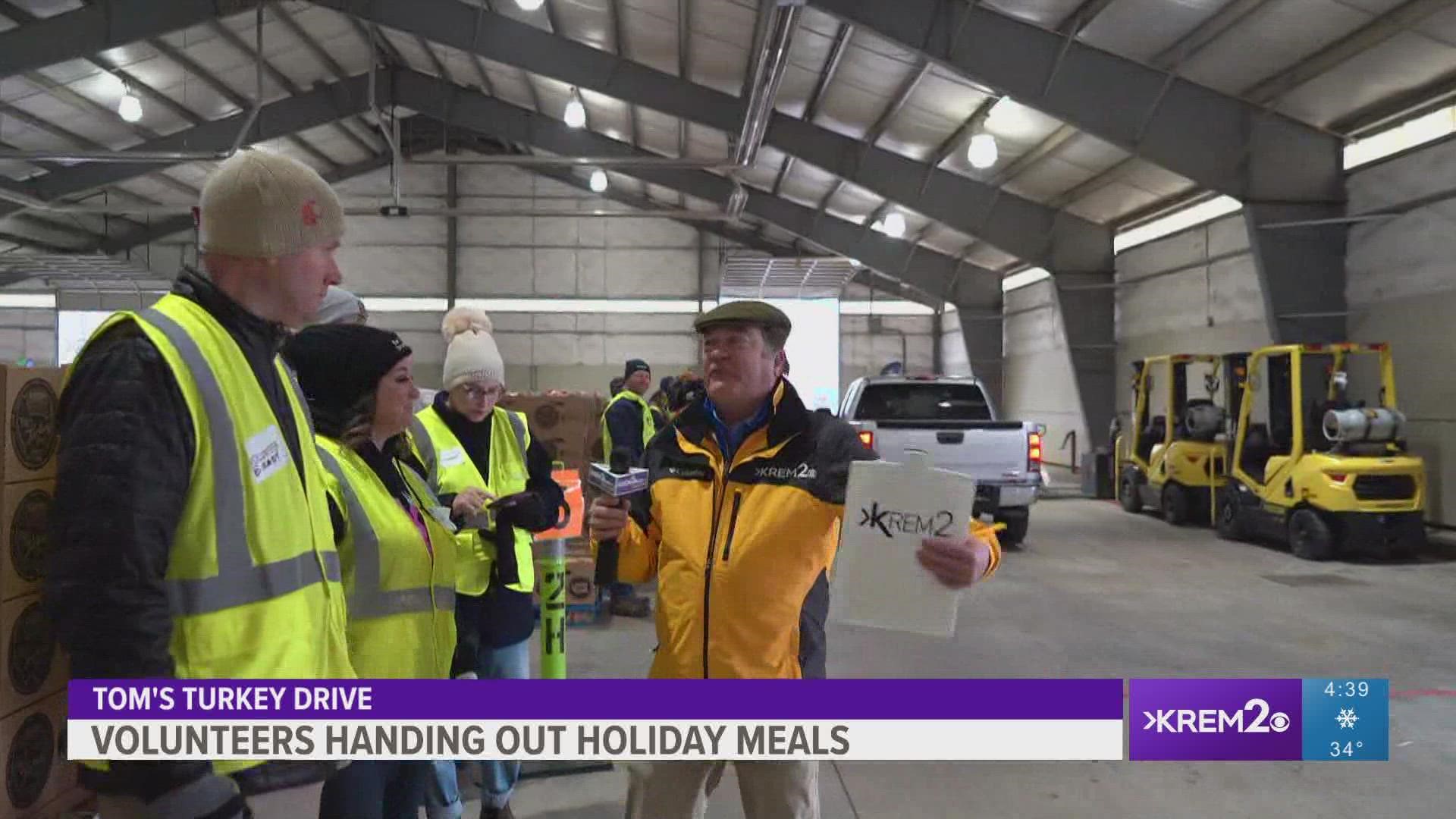 Second Harvest's volunteers were a big help to this year's Tom's Turkey Drive.