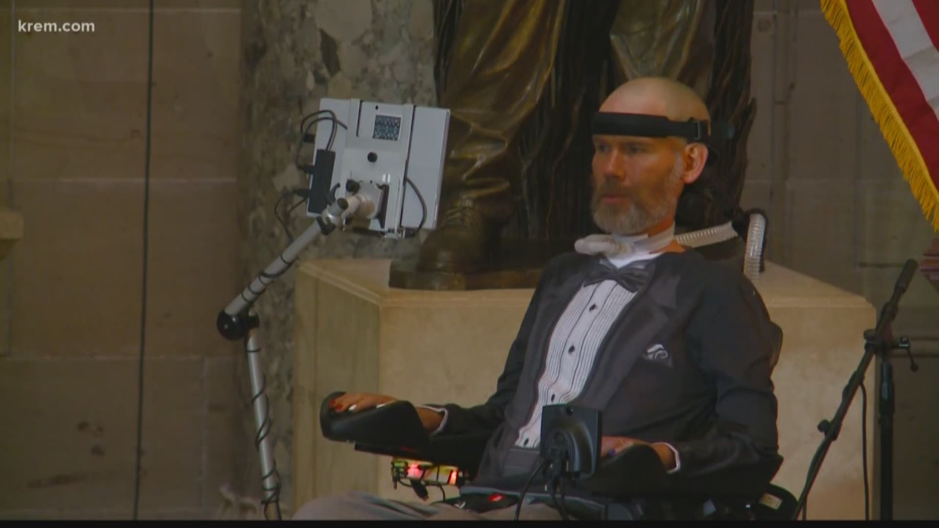 Hundreds gathered on Capitol Hill to see Spokane native Steve Gleason be awarded the Congressional Gold Medal.