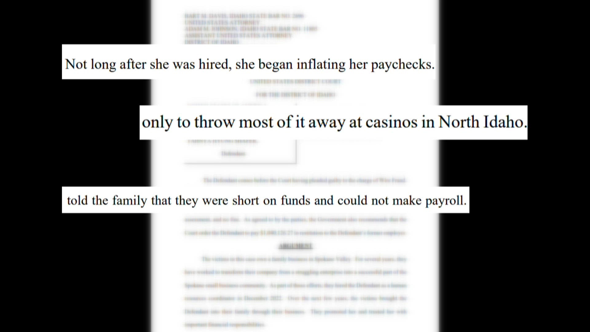 'As highly trusted as anyone': Spokane Valley business reacts after former employee gets prison time for stealing $1 million