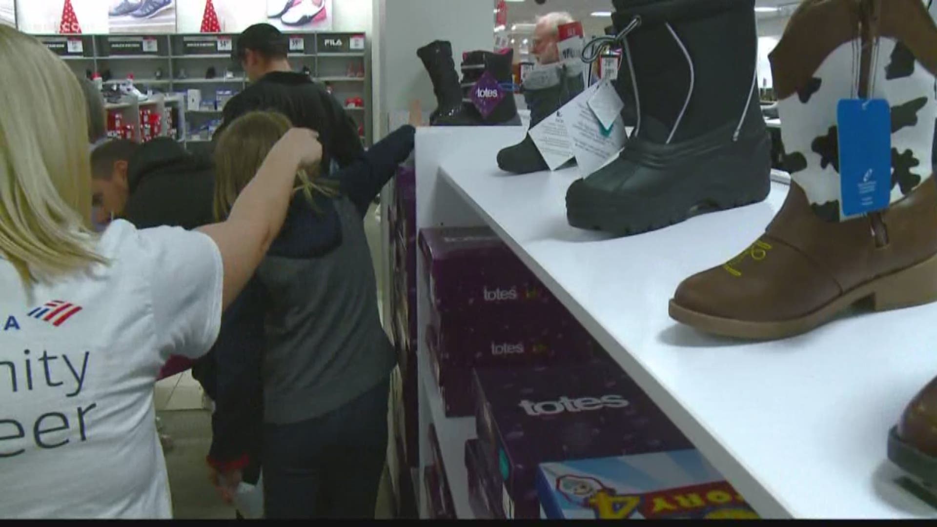 At the JCPenney in Spokane Valley, 150 kids got a $100 shopping spree. School counselors nominated students in kindergarten through sixth grade.