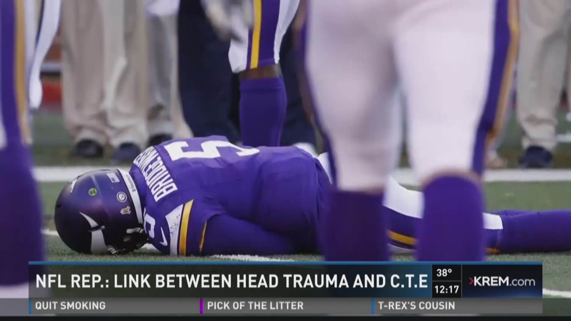 NFL Rep: link between head trauma and CTE