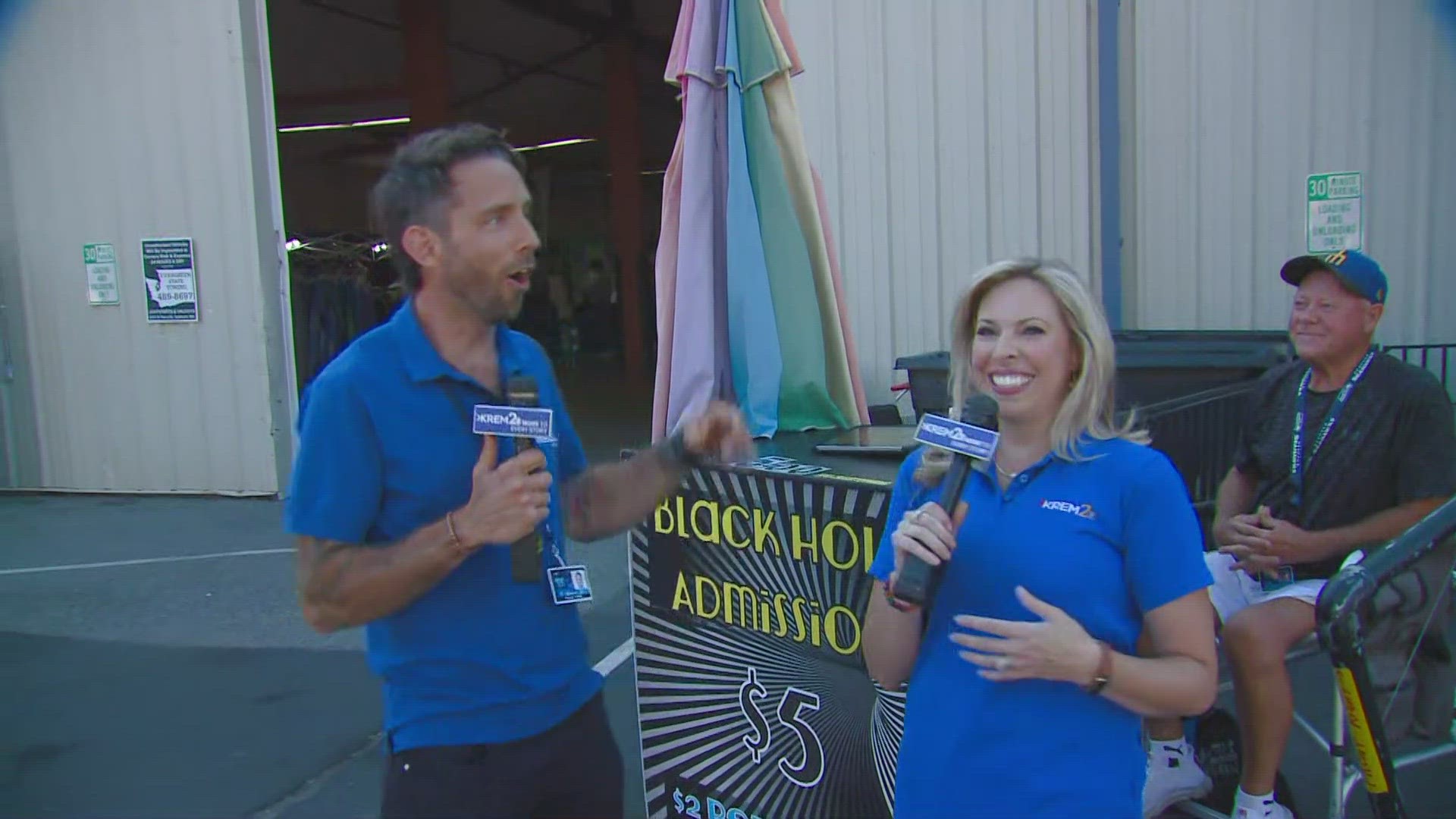 The KREM team is checking out more attractions at the fair! Join Jeremy LaGoo and Whitney Ward on their journey through the Black Hole.