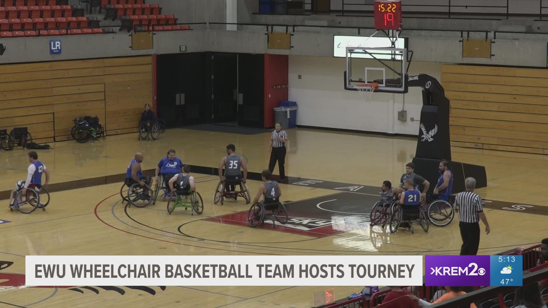 Eastern Washington University hosted the West coasts first ever wheelchair basketball tournament. It was a two day event that featured four teams.
