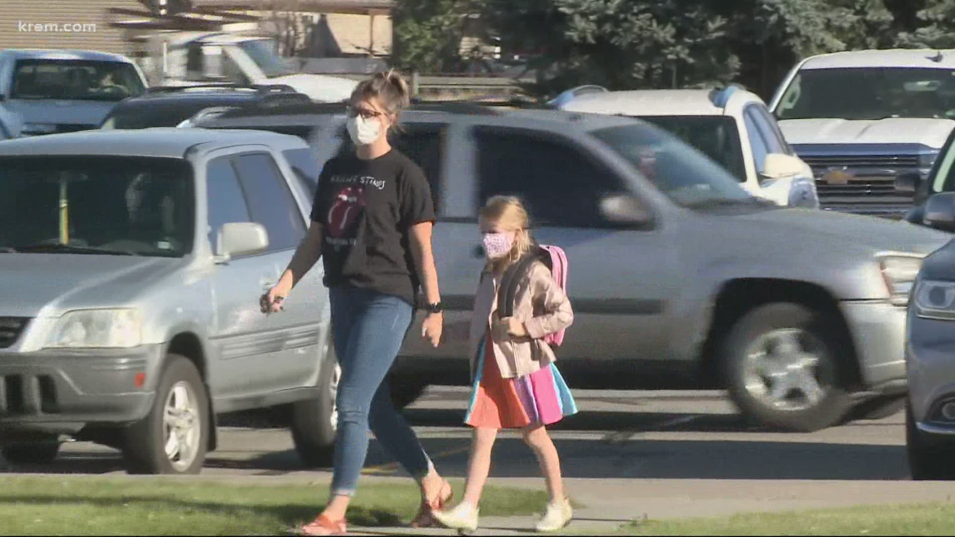 Students are set to return to school full time in Post Falls after the district moved from the "Phase Orange" to "Phase Yellow."