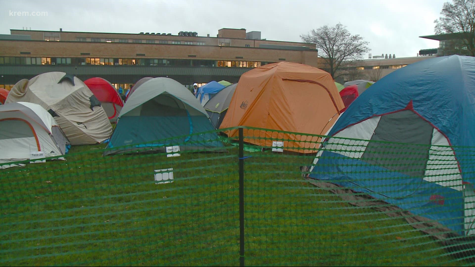 Tent city is back for the first time in over two years and students couldn't be more excited to participate in the Zag tradition