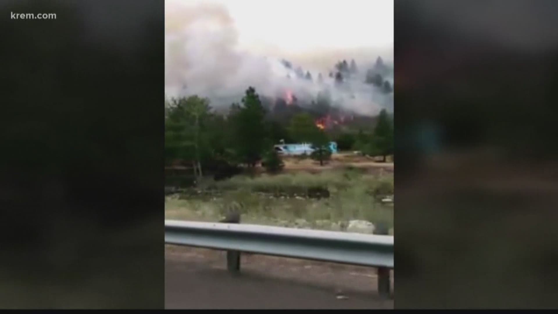 Rattlesnake Creek Fire burns more than 4,300 acres (8-6-18)