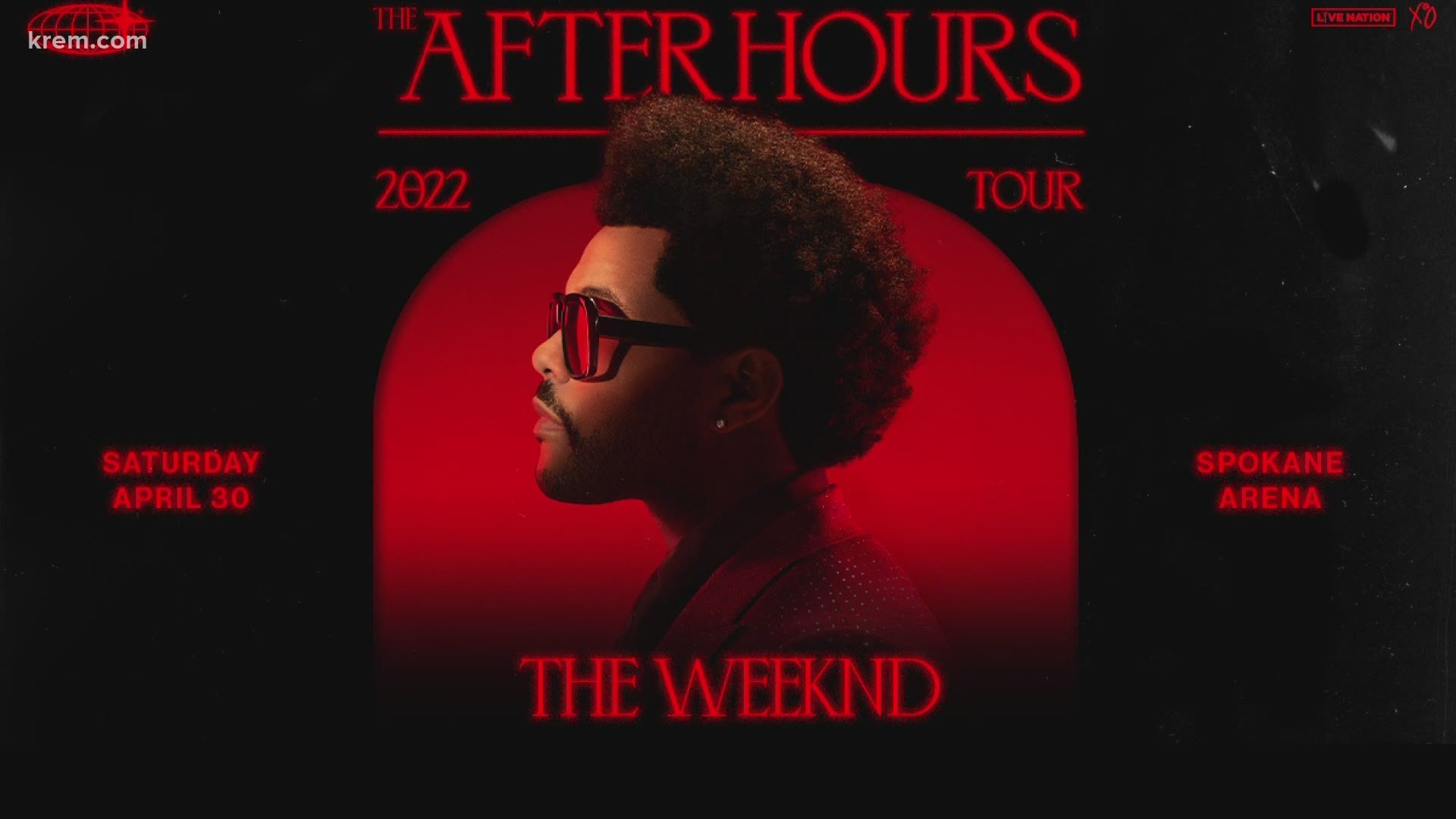 The Weeknd is stopping at the arena on his world tour on April 30, 2022.