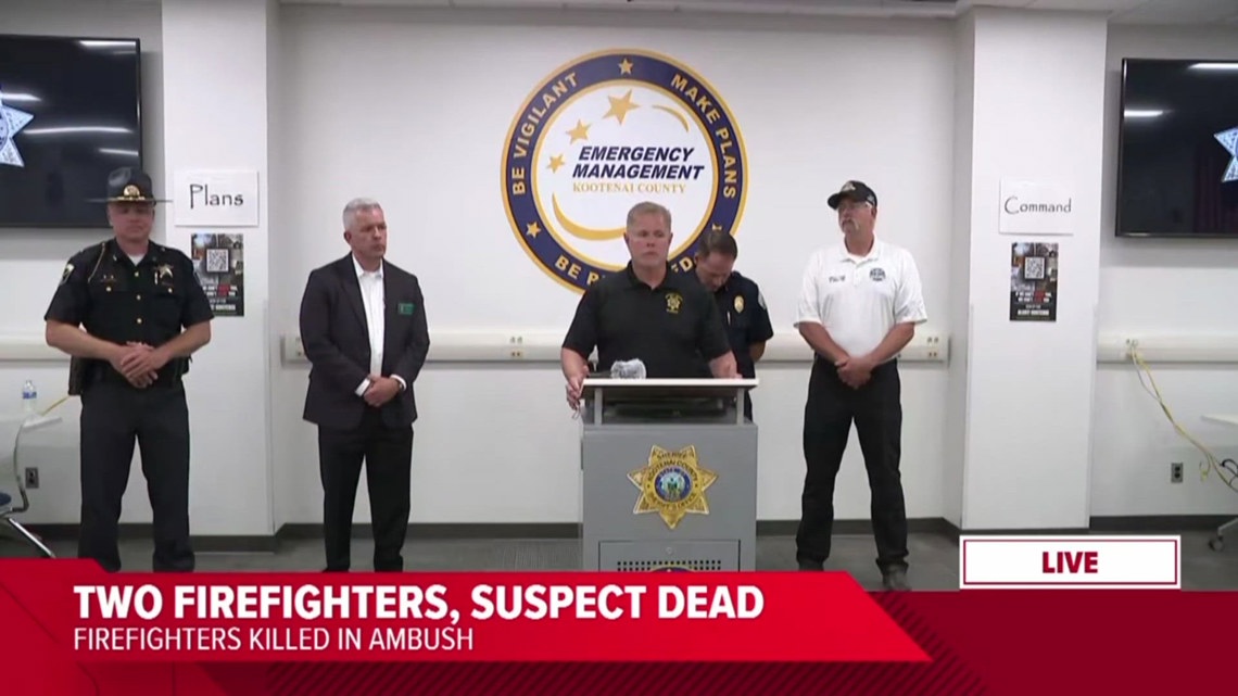 FULL VIDEO: Kootenai County Sheriff gives update after 2 firefighters ...