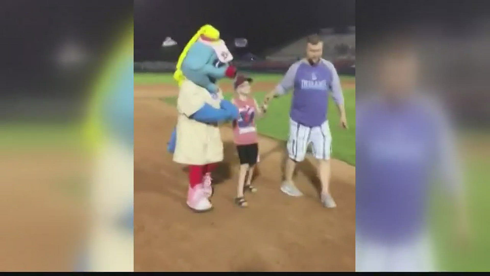 A Spokane boy?s night was made when he got to walk the bases at a Spokane Indians game Thursday night.
