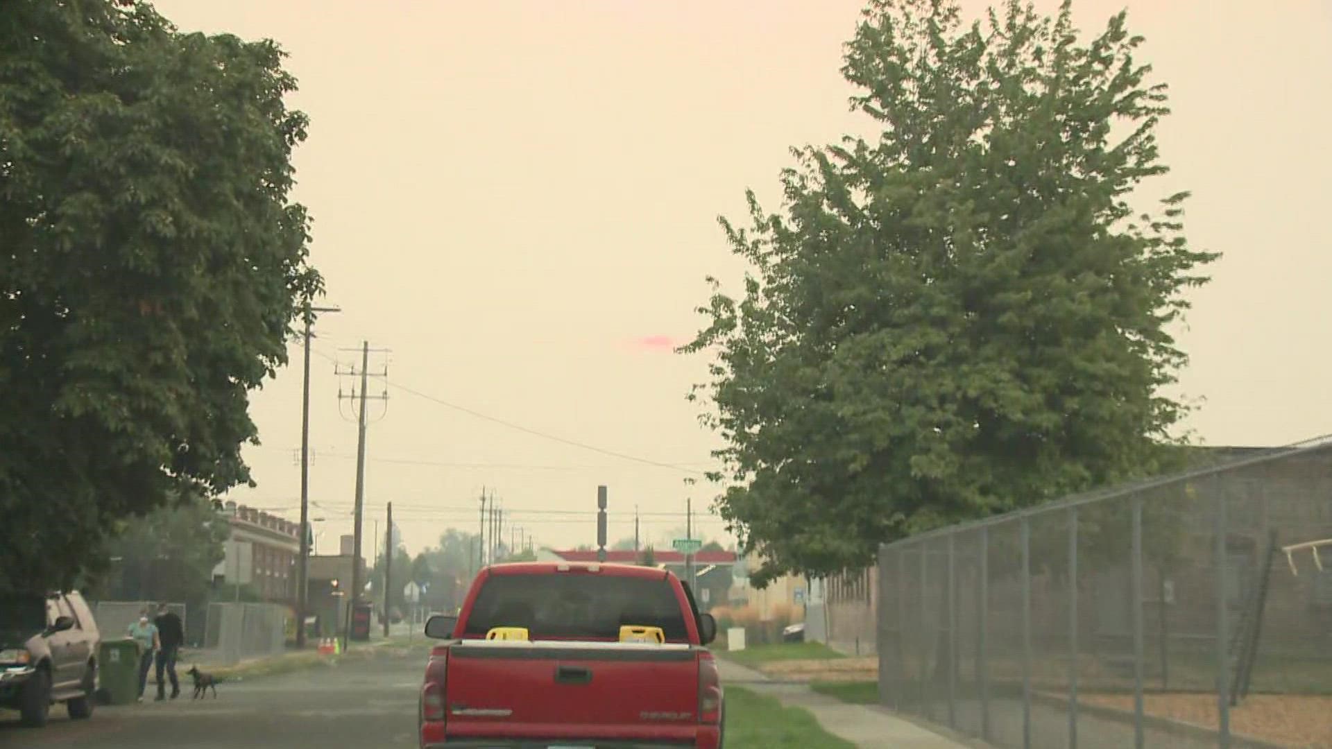 An Air Quality Alert is in place for Spokane and the Inland Northwest as smoke brings unhealthy air quality.