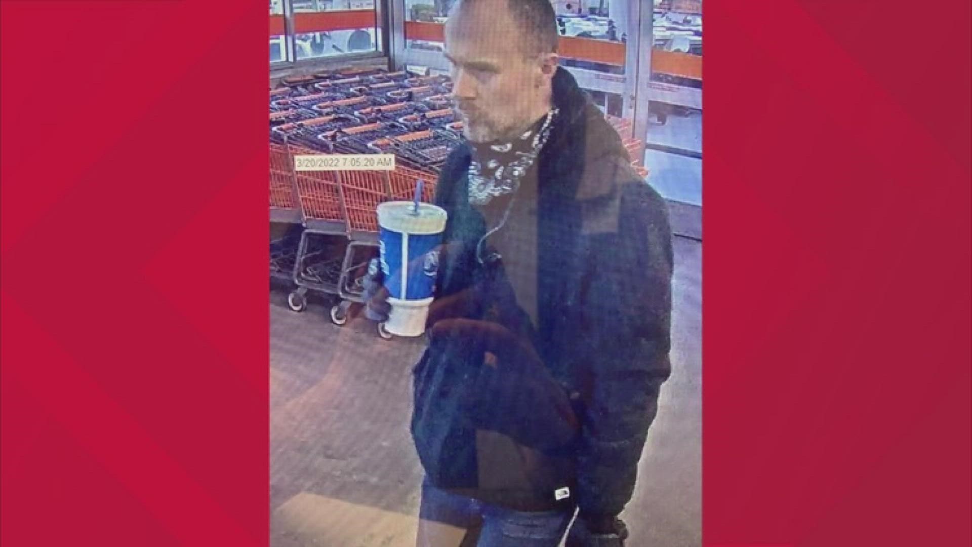 The Coeur d'Alene Police Department (CDAPD) is asking for the public's assistance in locating the suspect of a robbery that occurred at a business on March 20.