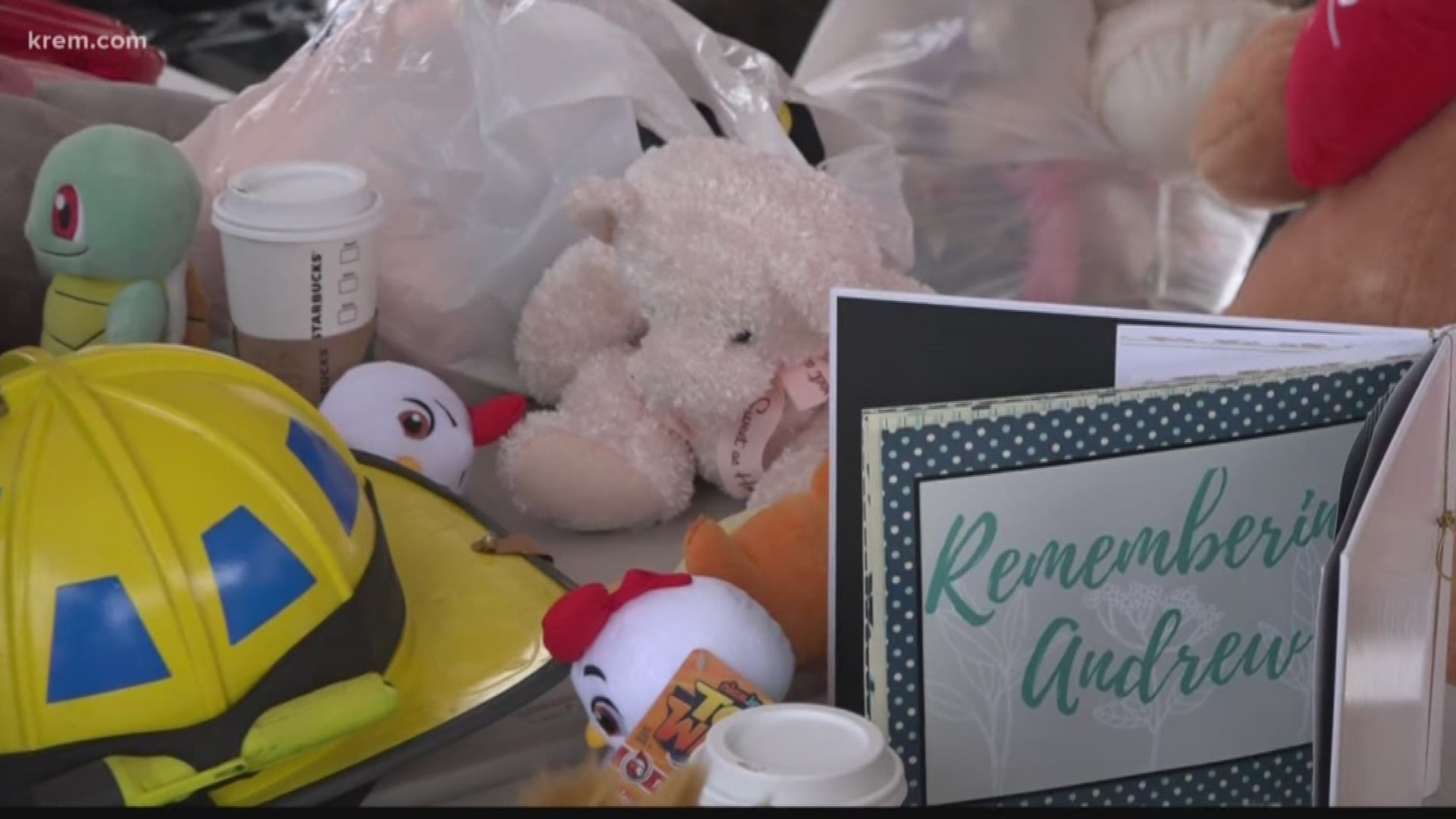 After Andrew Vathis tragically died in a car accident, the South Hill community celebrated his life. Because he loved to bring stuffed animals to the fire department for kids in need, they kept his spirit alive by organizing a stuffed animal drive in his honor.