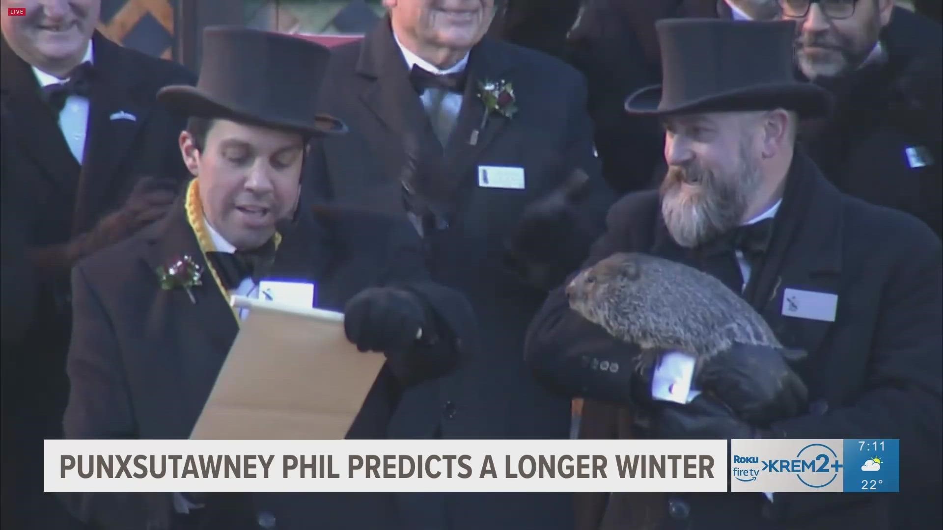 Punxsutawney Phil says more winter, but how accurate is he?