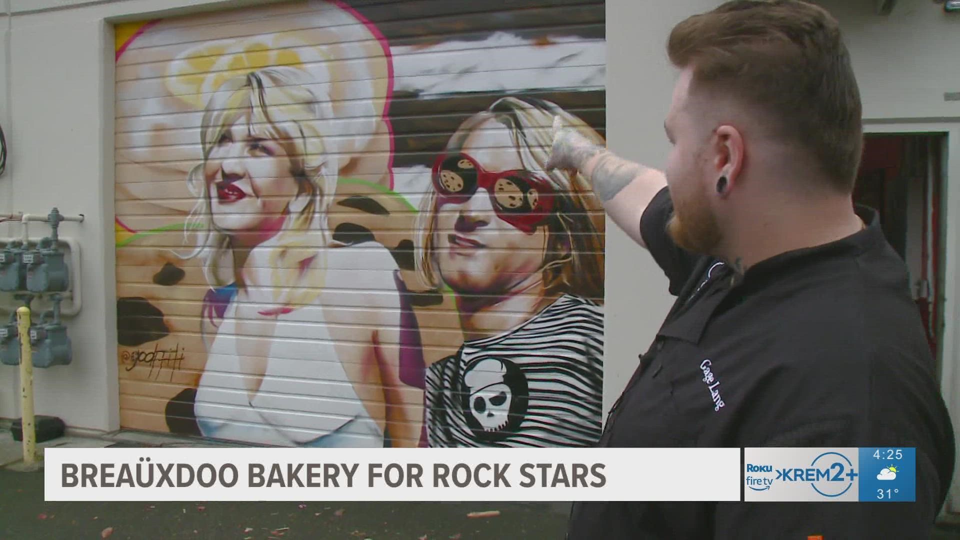 Spokane Valley bakery designed some special 'rockin' cookies for The Smashing Pumpkins, when they played at the Spokane arena on Wednesday night.