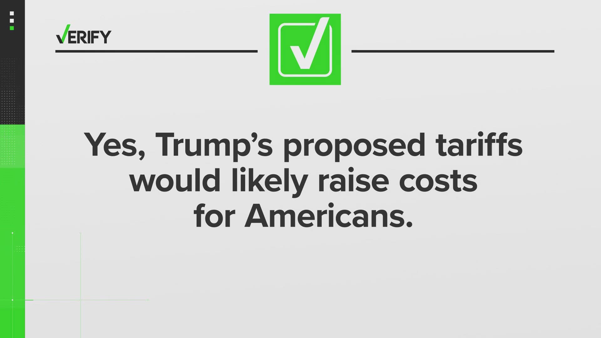 Former President Donald Trump pledged to place new tariffs on products manufactured outside the U.S. Our VERIFY team explains how a tariff works. Via CBS News.