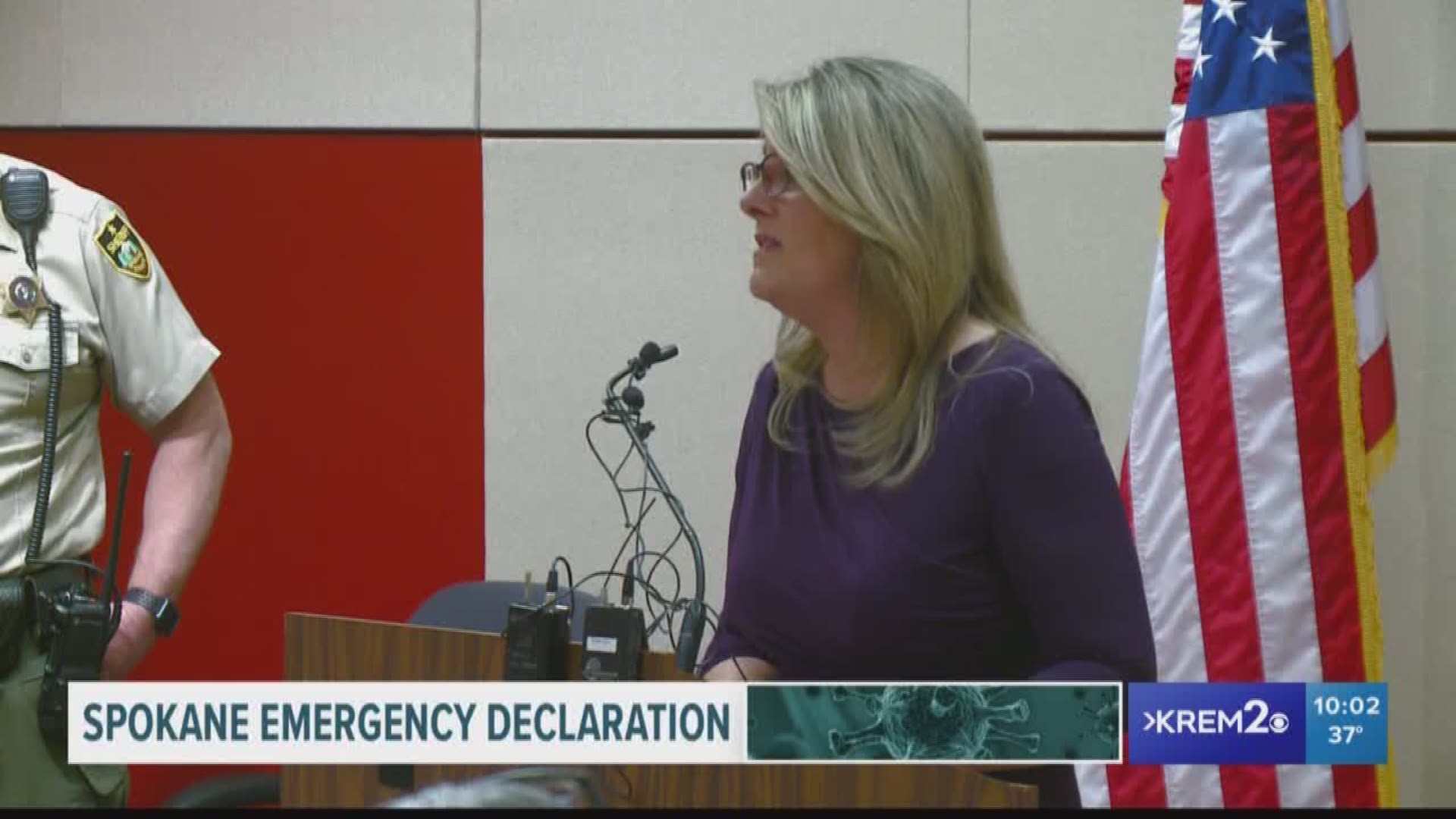 Spokane County Commissioners, Spokane Mayor Nadine Woodward and the City of Spokane Valley signed emergency declarations.