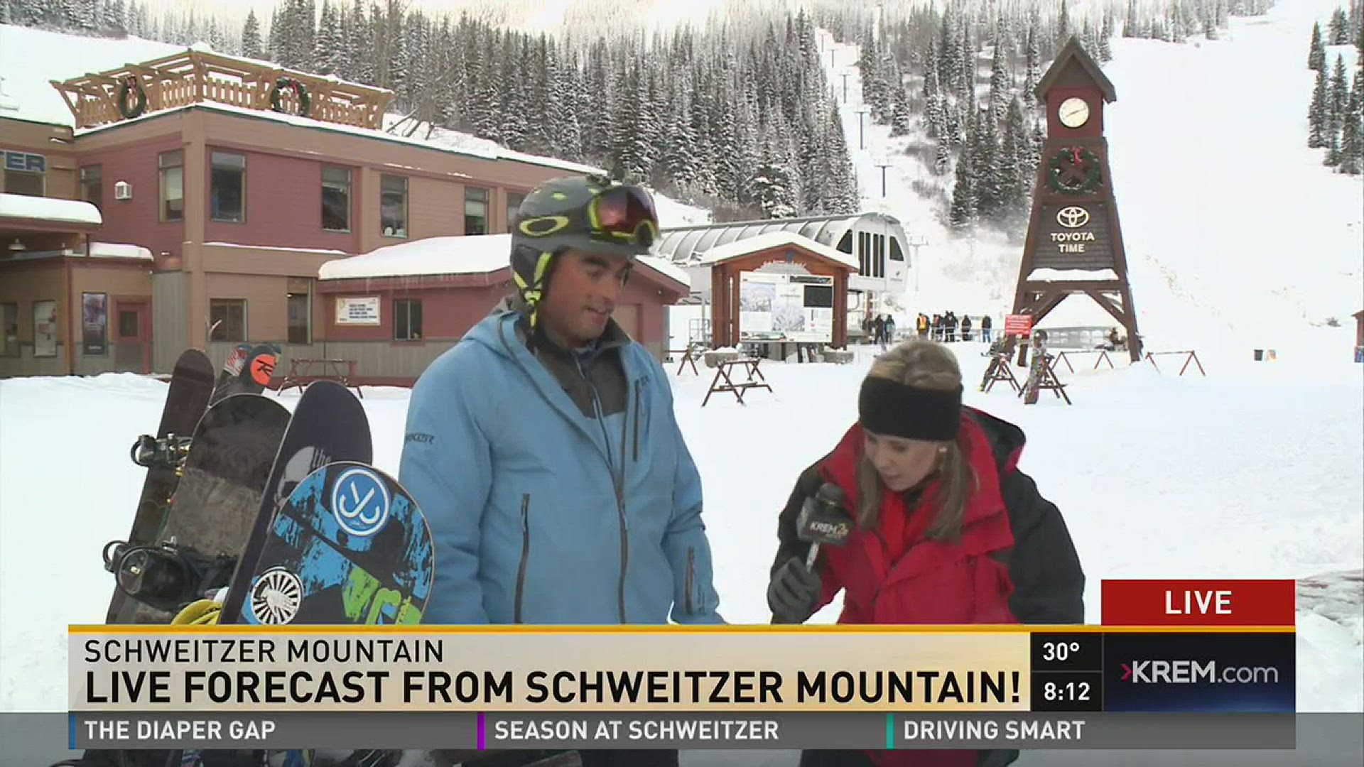 Skiers ready to hit the slopes at Schweitzer Mountain
