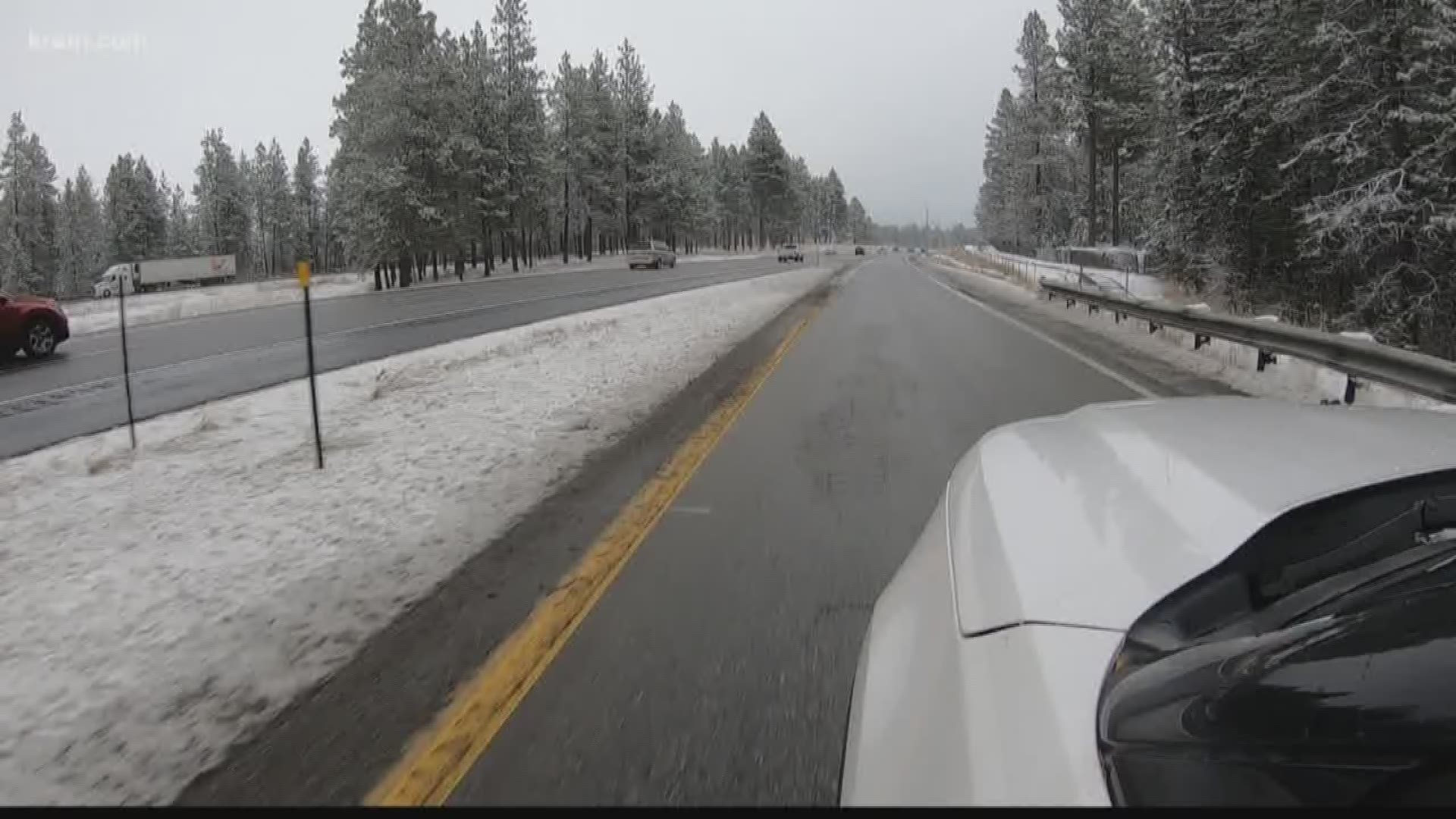 Along Interstate 90, the morning remained "pretty calm," according to Trooper Michael Archer with Idaho State Police.