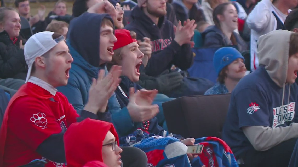 Gonzaga fans tune in to cheer their team on during Sweet 16 | krem.com