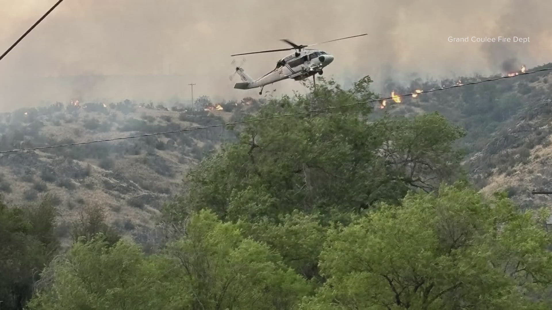 Evacuations for the town of Keller have been downgraded to Level 2, meaning residents can return home but should be ready to leave again if necessary.