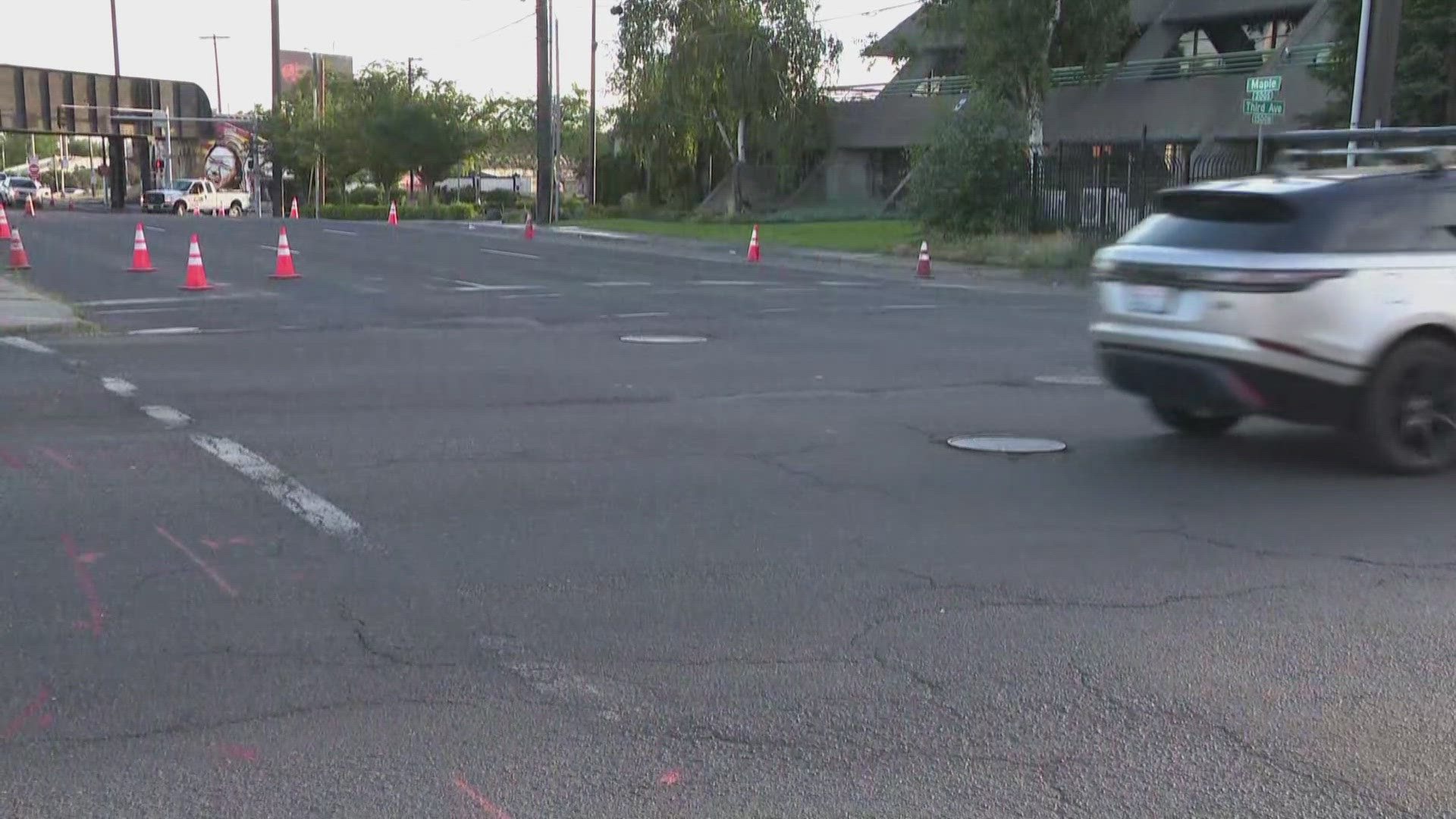 The city will begin three grind and overlay projects next week, two in downtown and one near Avista stadium. 