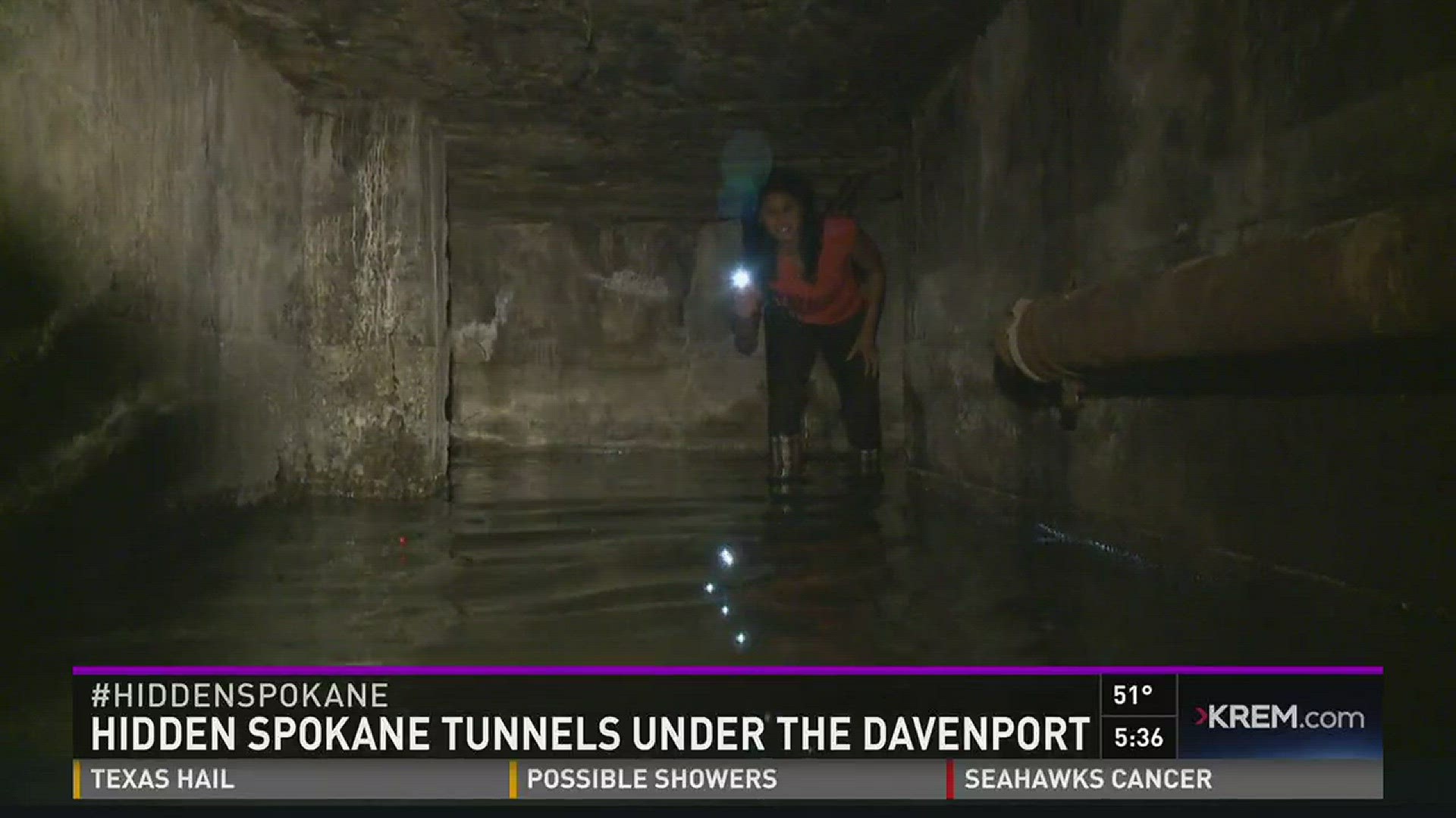 Years ago, these tunnels are how the Steam Plant provided steam heat to buildings throughout downtown Spokane