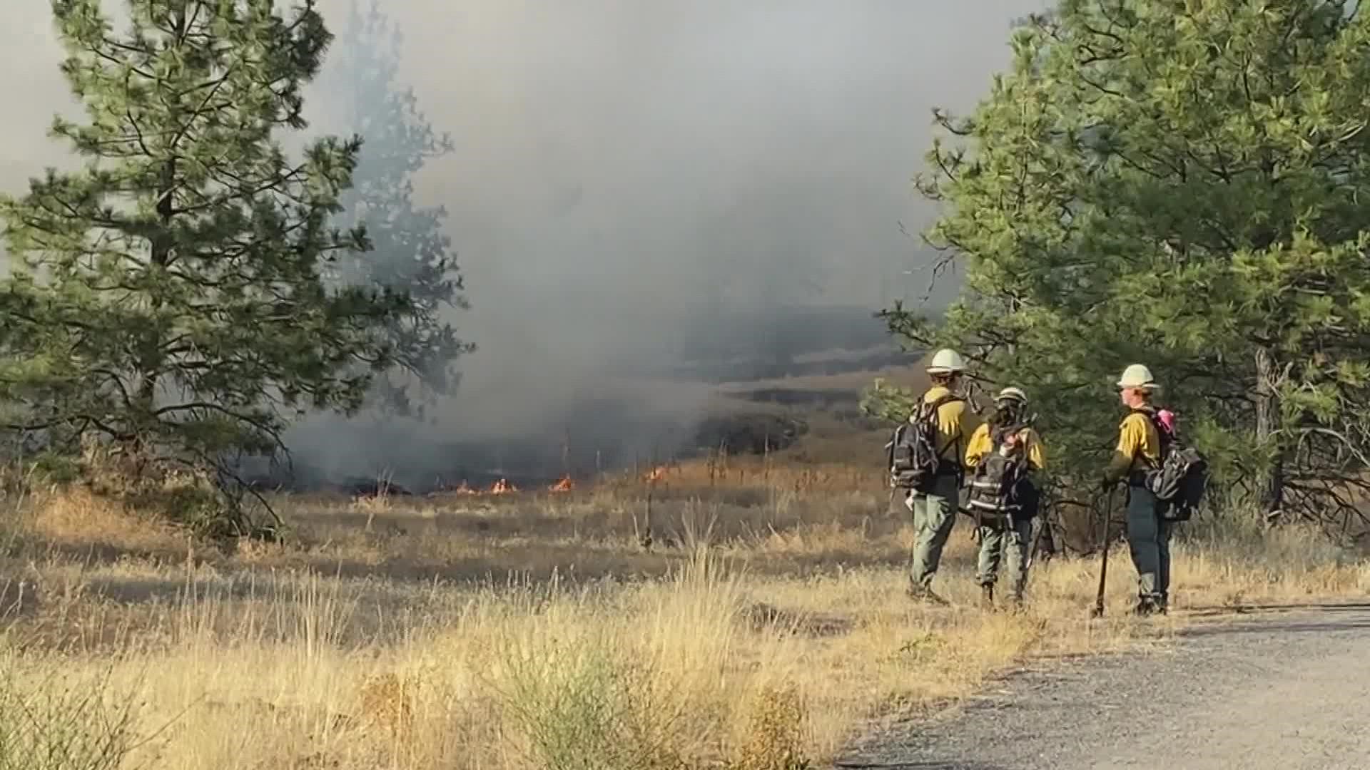 The fire is now in containment and firefighters are on the scene to extinguish the last of it.