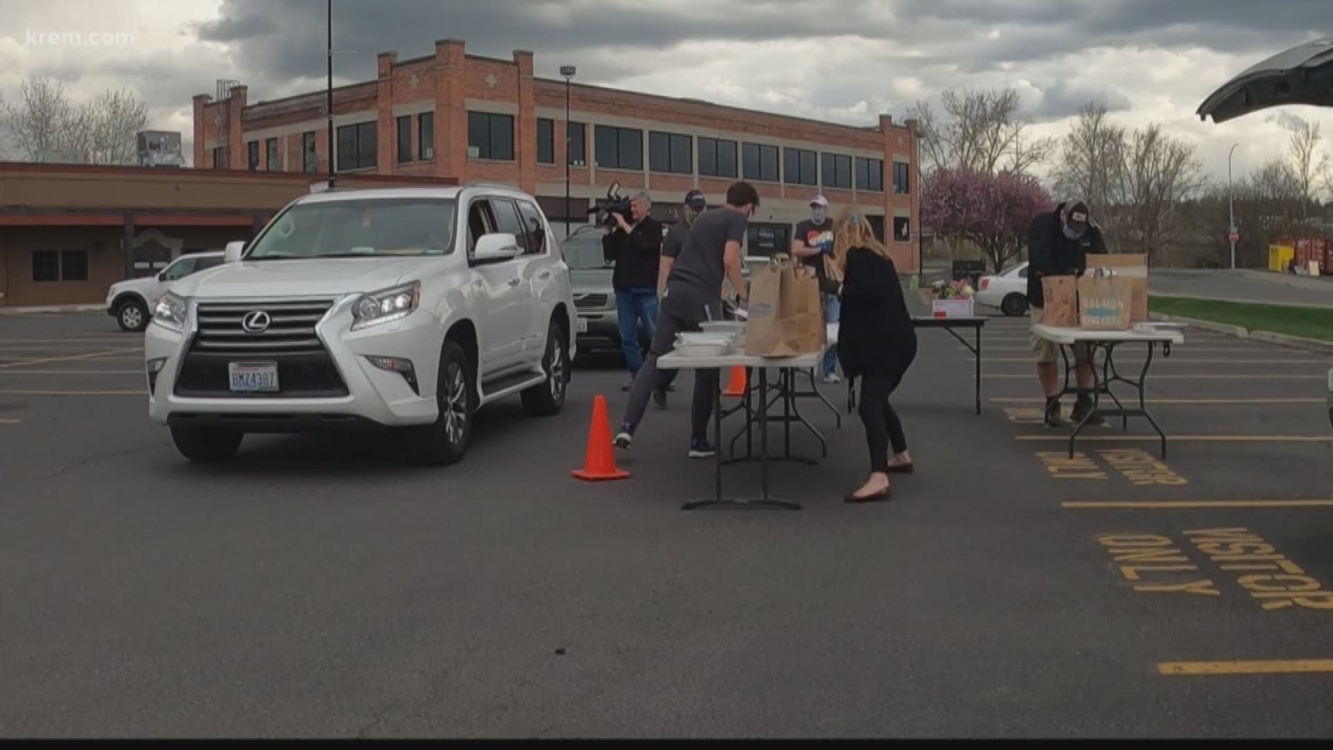 With many people out of work due to the coronavirus pandemic, the Spokane Food Fighters have been helping people put food on their table.