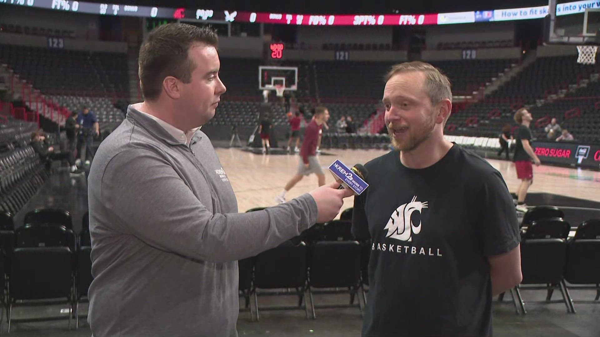 KREM 2 chatted with Brady before the WSU Cougars took on the Eastern Washington Eagles.