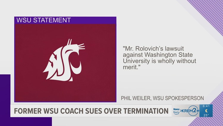 Former WSU head football coach Nick Rolovich sues WSU, Gov. Inslee for wrongful termination