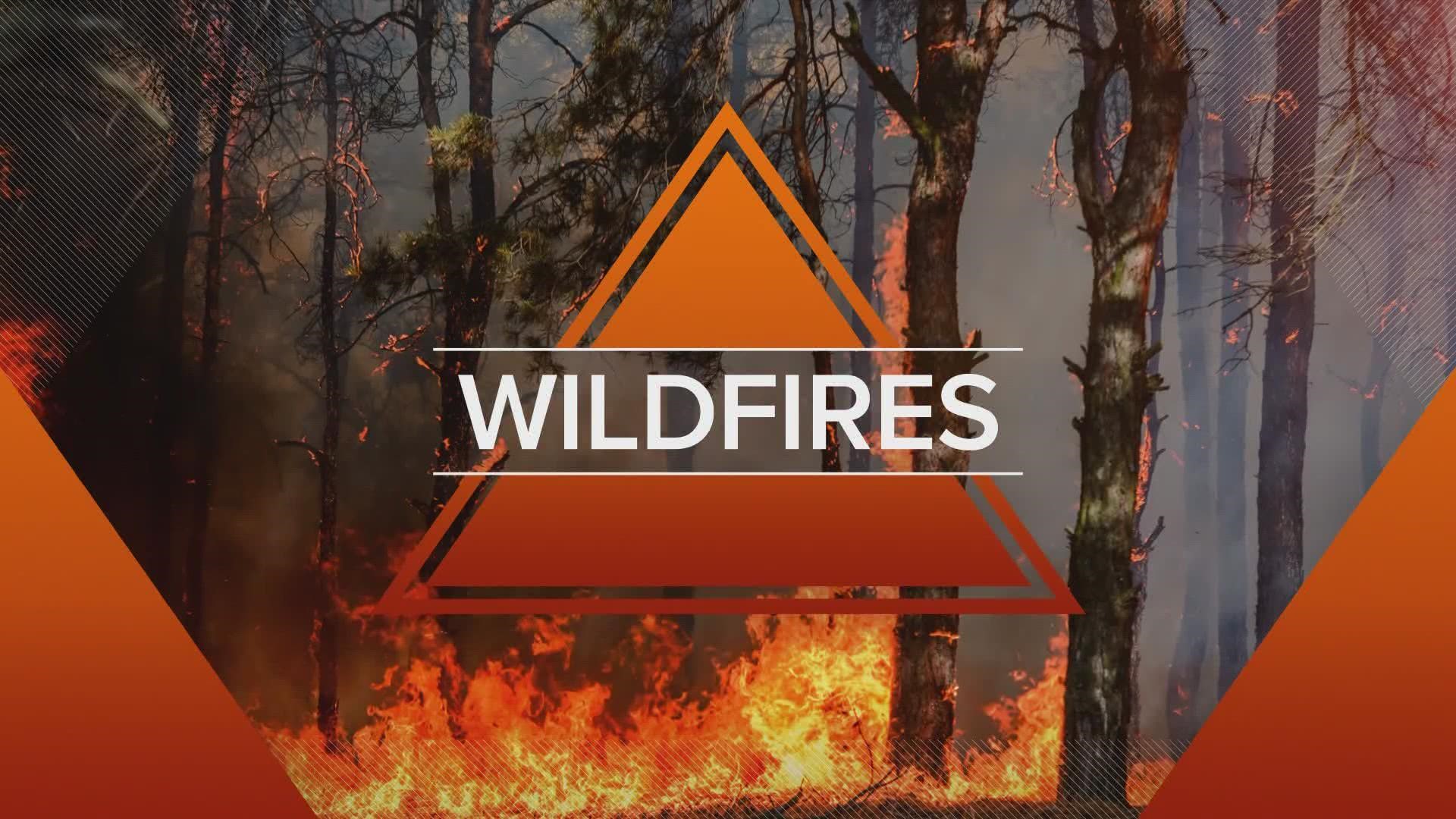 The Boulder Mountain Fire burning near Colville has burned 3,000 acres. Level 3 evacuations are in place for an area near Locke. | Washington Wildfire