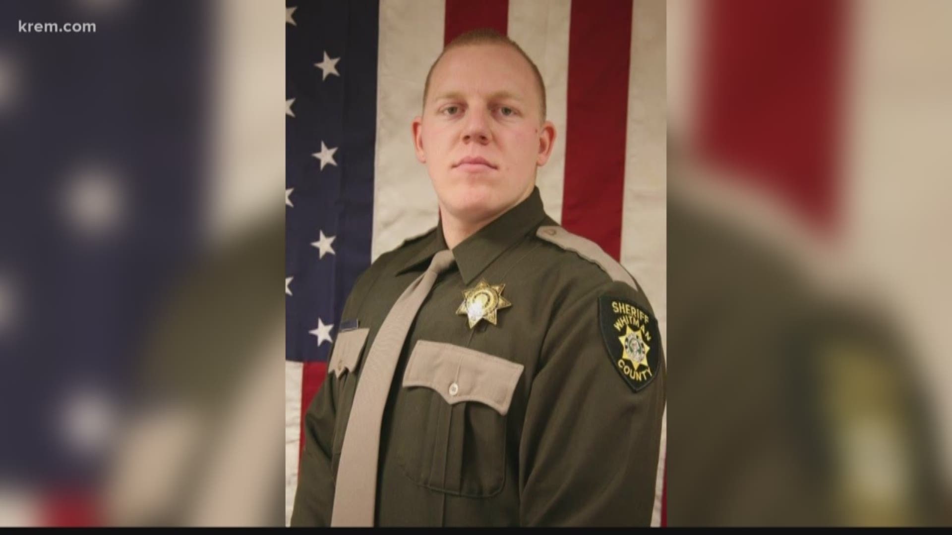 KREM Reporter Taylor Viydo visited Pullman to learn about how officers from Palouse area law enforcement agencies are covering shifts for Whitman County Sheriff's deputies so they can attend the funeral of Cowlitz Co. deputy Justin DeRosier.