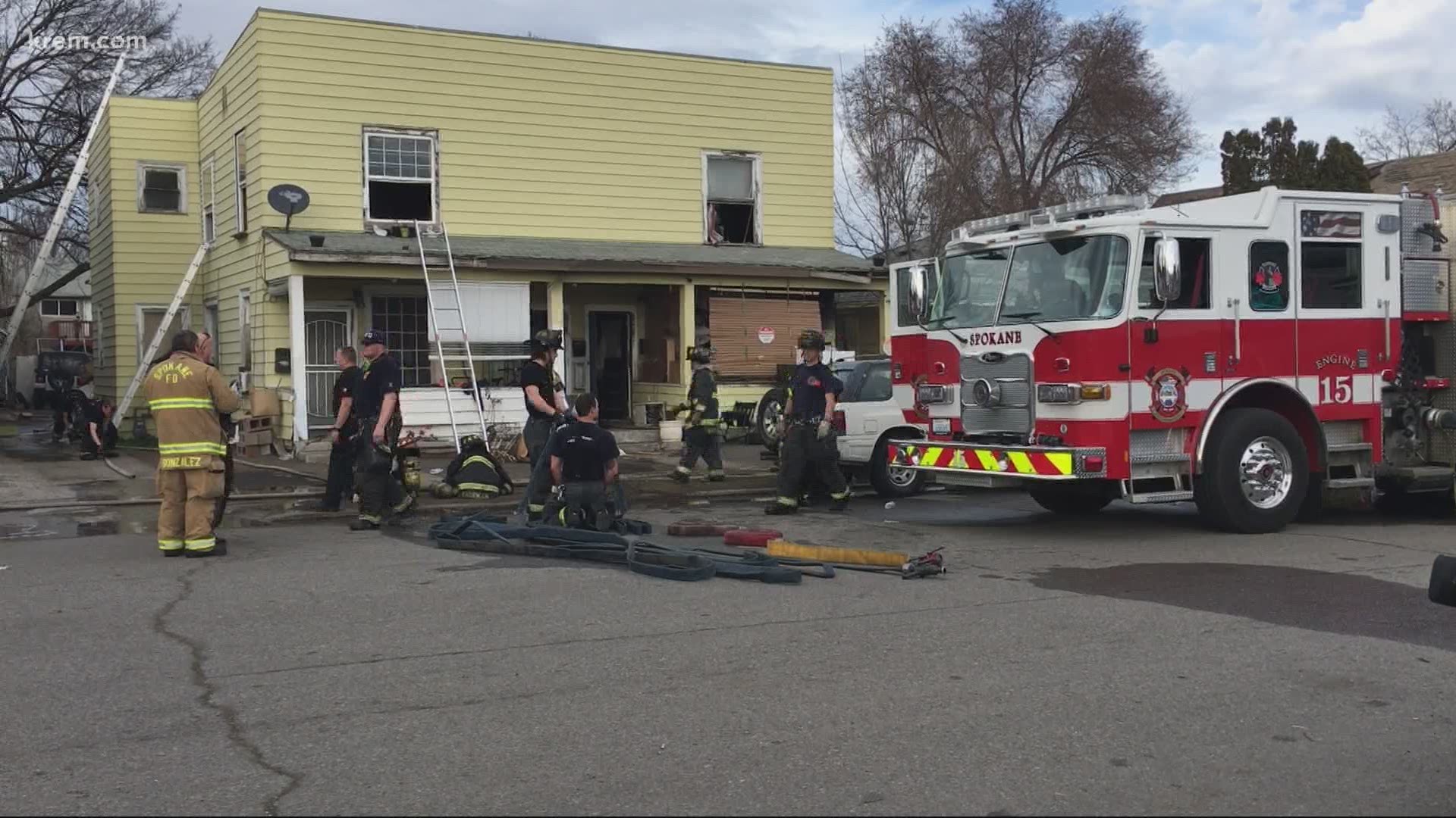 The fire did significant damage to a four-plex in the 3000 block of Broad Avenue.